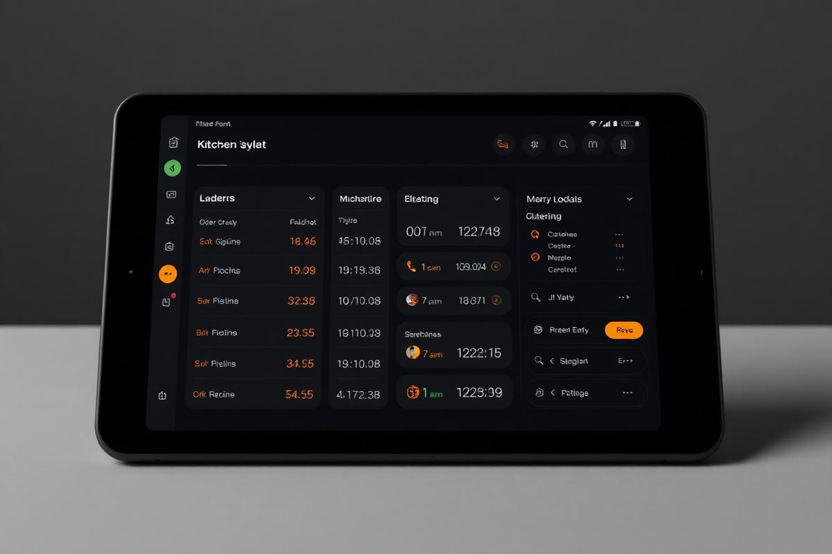 Kitchen display system interface
